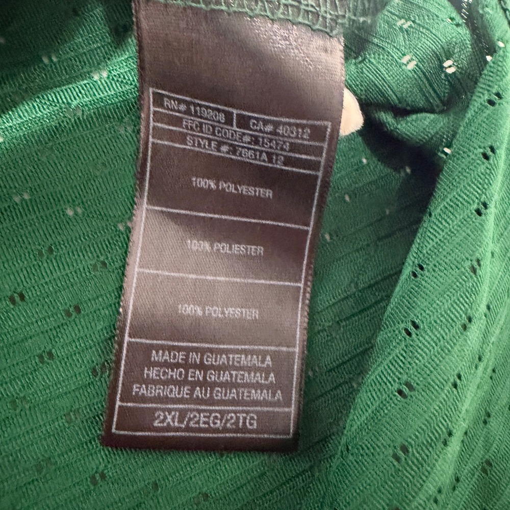 Adidas Notre Dame Fighting Irish Football Jersey Stanger 76 Y2K‎ Green Mens 2XL - Picture 9 of 12